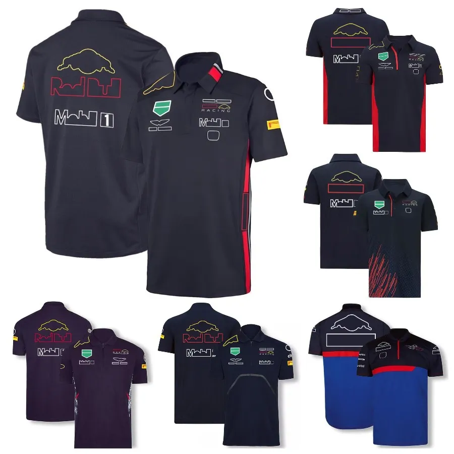 F1 Tシャツフォーミュラ1ドライバーTシャツ半袖チームポロシャツレーシングシャツメンズジャージトップクイックドライプラスサイズモトクロスジャージー