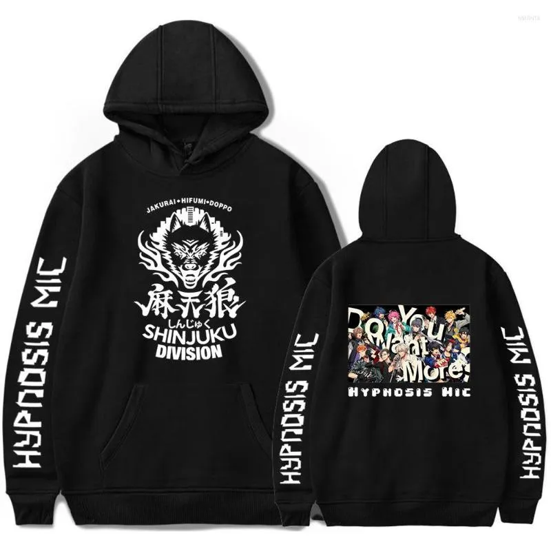 Sweats à capuche pour hommes Hypnosis DRB Division Rap Battle Cosplay Hoodie Femmes Mem Harajuku Sweat Streetwear Hip Hop Pullover Hooded Jacket