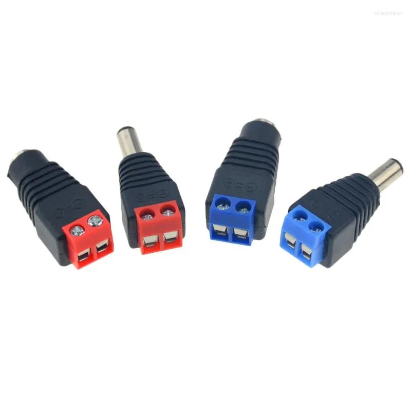 Beleuchtungszubehör 1PCS Männlich Weiblich 12V 2,1x5,5 MM DC Power Jack Stecker Audio Kostenloser Schweißen Buchse Stecker 2,1 draht