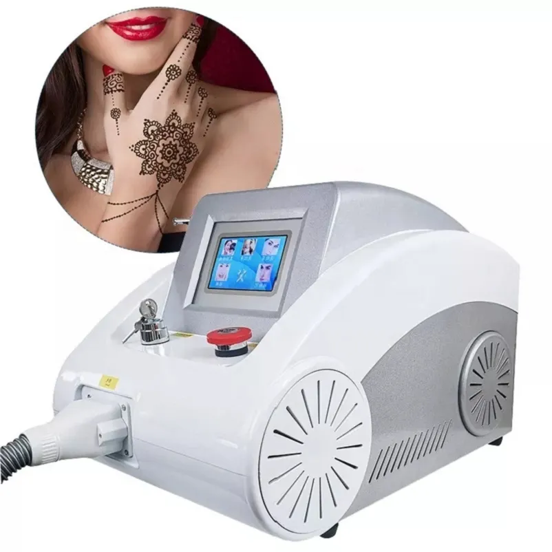 Portable Q -schakelaar ND YAG Laser Tattoo Removal Machine Carbon Peeling Machine met AIM Red Dot