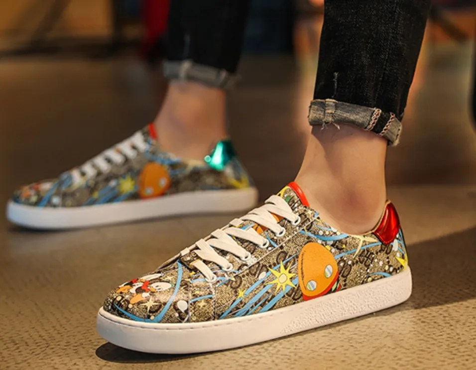 Heren Designer schoenen witte sneakers heren vulcanisatie schoenen mannelijke hiphop platform veter-up hardloopschoenen