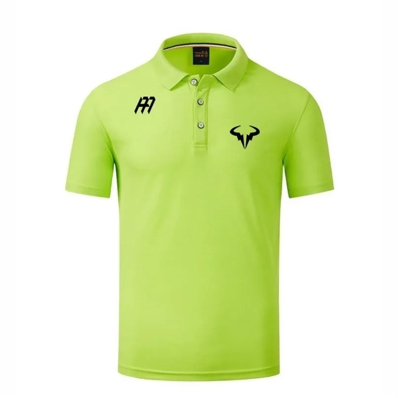 Rafael Nadal. Andy Murray Men's Brand Co-marquée Polo Polo Fashion Mesh Sports Sports Clain à manches T-shirt 220627