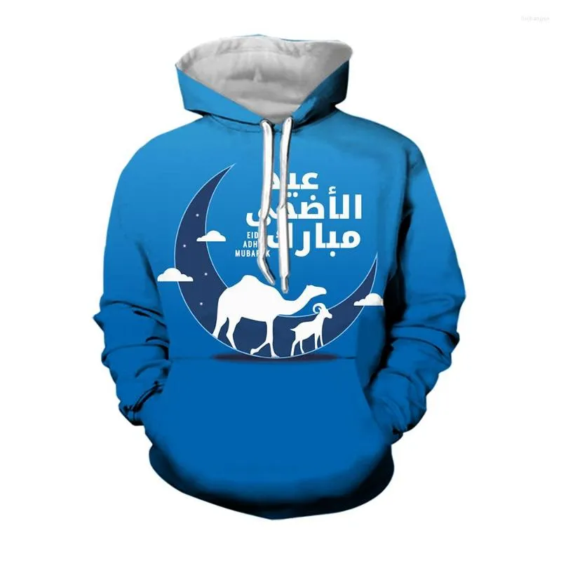 Men's Hoodies Jumeast 3d In Arab Moon Goat Arabic Alphabet Funky 2000 Aesthetic Overfit Hooded Sweatshirts Uk Drip Clothes For Men