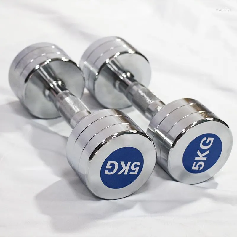 Dumbbells Professional 10kg Pure Steel Dumbbell Pair Fixed Small 5kg Gym Weight Lifting Barbell