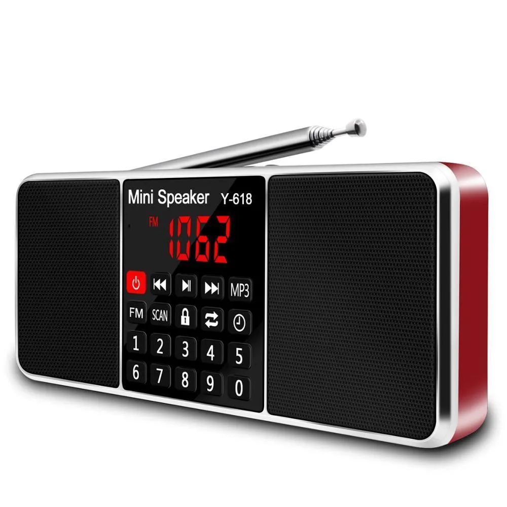 Mini Radio Fm Digital Portable Speakers With Fm Receiver Support