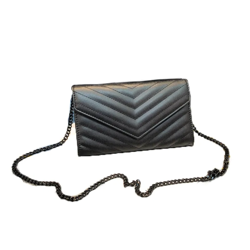 Sac à Main Bandoulière Noir En Similicuir Matelassé Avec Chaîne Dorée - Style Moderne Et Polyvalent
