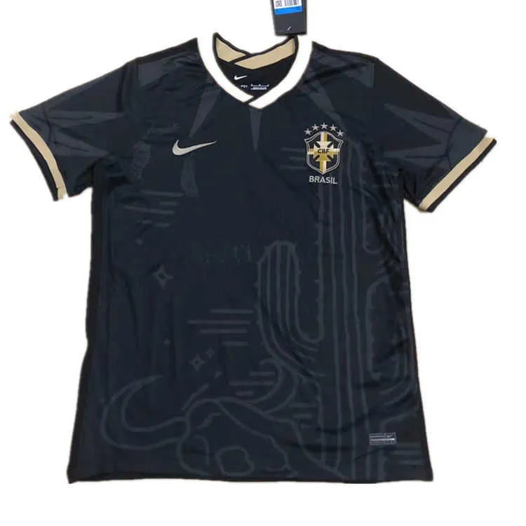 Koszulki piłkarskie ubrania domowe Brazylia narodowa koszulka piłkarska z krótkim rękawem