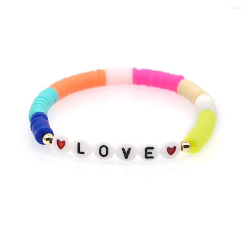 Boho Love Charm Bracelet Set Colorful Clay Bead Strands With Polymer Clay  Disc Brush For Womens Fashion And Friendship Jewelry Gift From Fawnirby,  $6.37