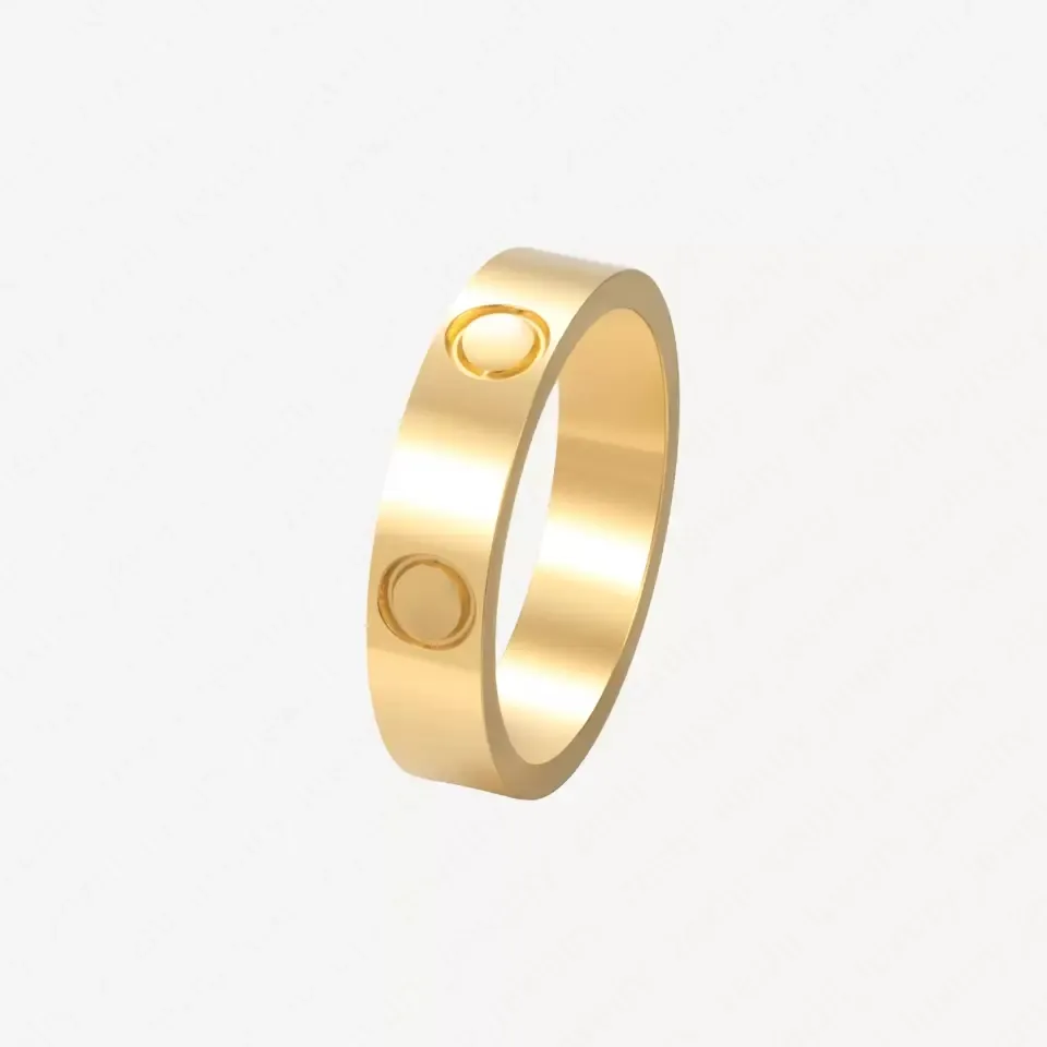 vigselring ädelstenar kristalldesigner ringer diamant grossist lyxigt juvelery för kvinnor guld silver finger band engagemang rostfritt stål modeälskare gåva