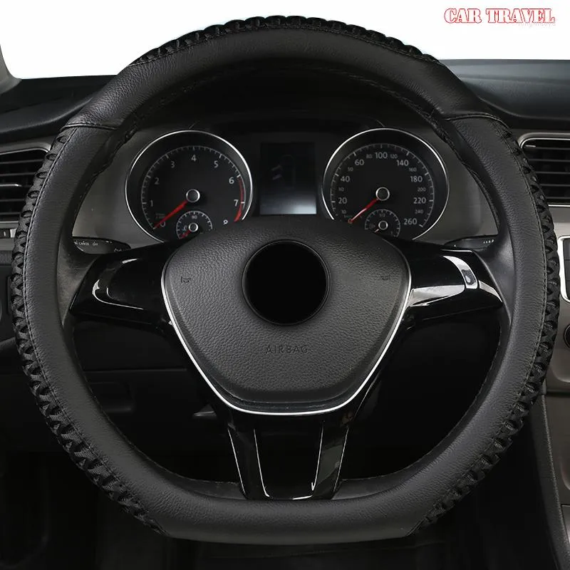 Steering Wheel Covers CAR TRAVEL Leather Cover For Infinitis Q30 Q50 FX35 QX50 QX56 QX60 QX70 FX G25 G37