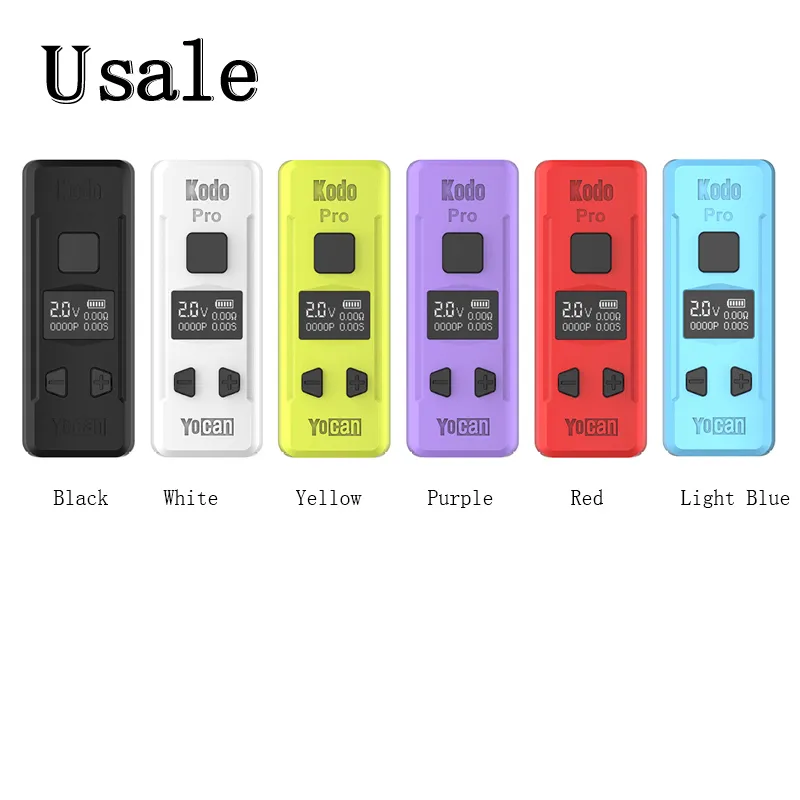 Yocan Kodo Pro Box Mod Built In 400mah Battery Preheat VV Vape Mod For