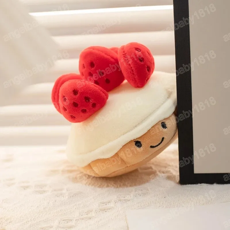 10/20cm Cute Strawberry Cake Plush Toy Soft Stuffed Lovely Fruit Dessert Party Decoration Children Birthday Gifts