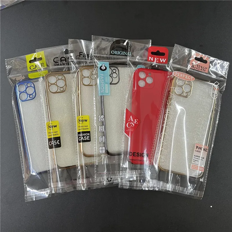 Custodia per accessori per telefoni cellulari in plastica trasparente universale Custodia per auricolari confezione al dettaglio Confezione OPP Poly Bag Pouch per iPhone 14 13 12 pro max