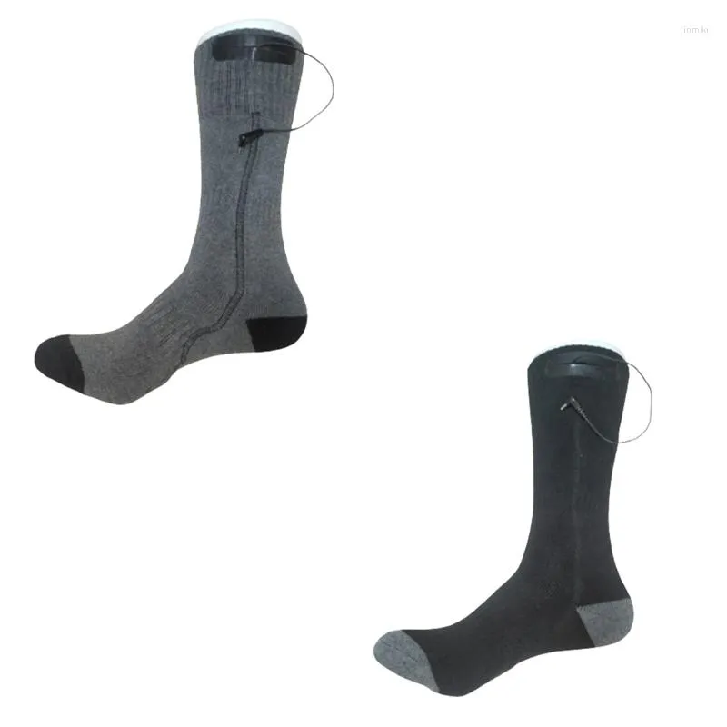 Men's Socks Women Men Winter Electric Heated Battery Operated Outdoor Skiing Hiking Thermal Insulated Stockings Foot Warmer Not 37JB