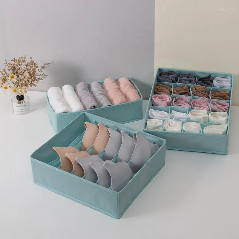 Storage Drawers 1Set Underwear Bra Organizer Box 3 Colors Drawer Closet Organizers Boxes For Scarfs Socks Multi Size