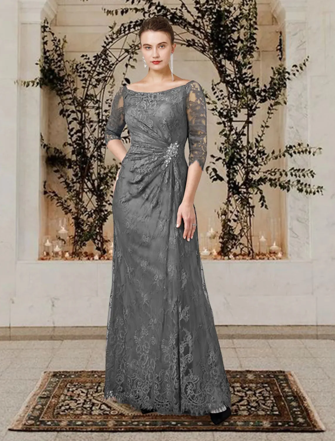 gray mother of the bride dresses