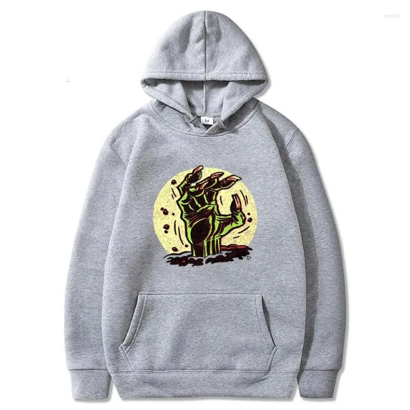 Erkek Hoodies Sonbahar Kış Şeytan Pençe Cadılar Bayramı Sweatshirt Hoodie Üstler Erkekler Sadeliği