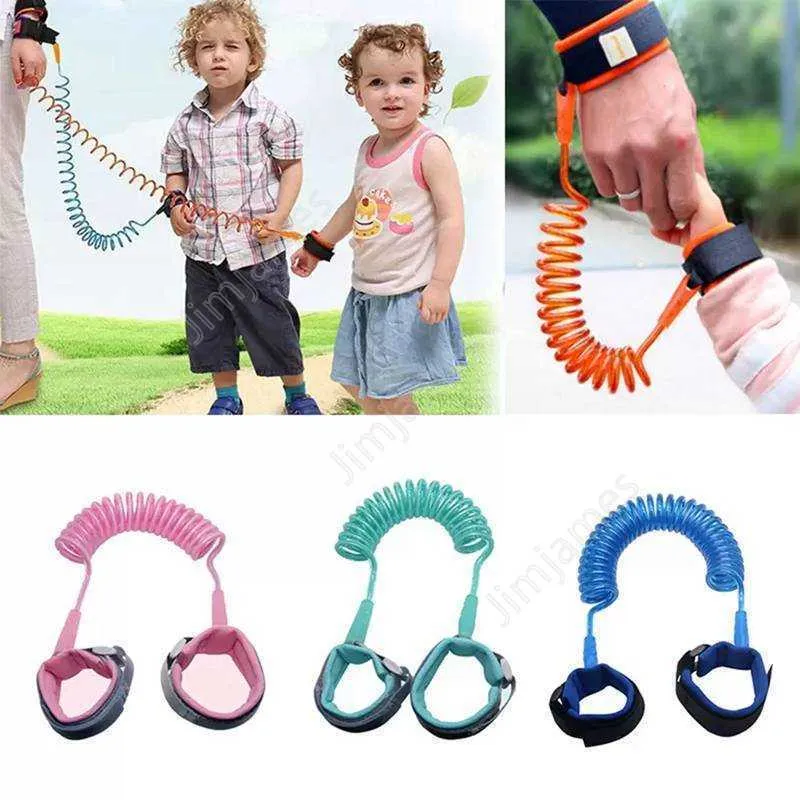 1,5 m Kinder Anti-Lost Strap Out Of Home Kinder Sicherheit Armband Kleinkind Harness Leine Armband Kind Gehen Traktion Seil 100 stücke DAJ506