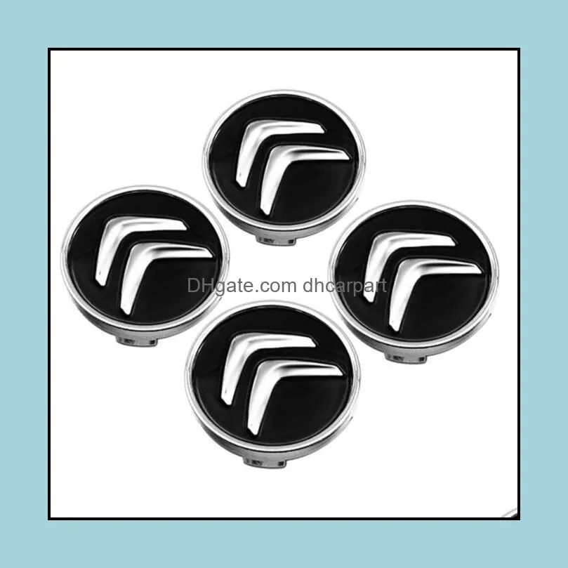 Wielafdekkingen 4 stcs 60 mm voor Citroen auto -wiel dop hubcap er c4 picasso c3 berlingo c5 x7 c2 c1 ds3 zx xsara c8 ds ds ds4 logo rim toegang dhg4a