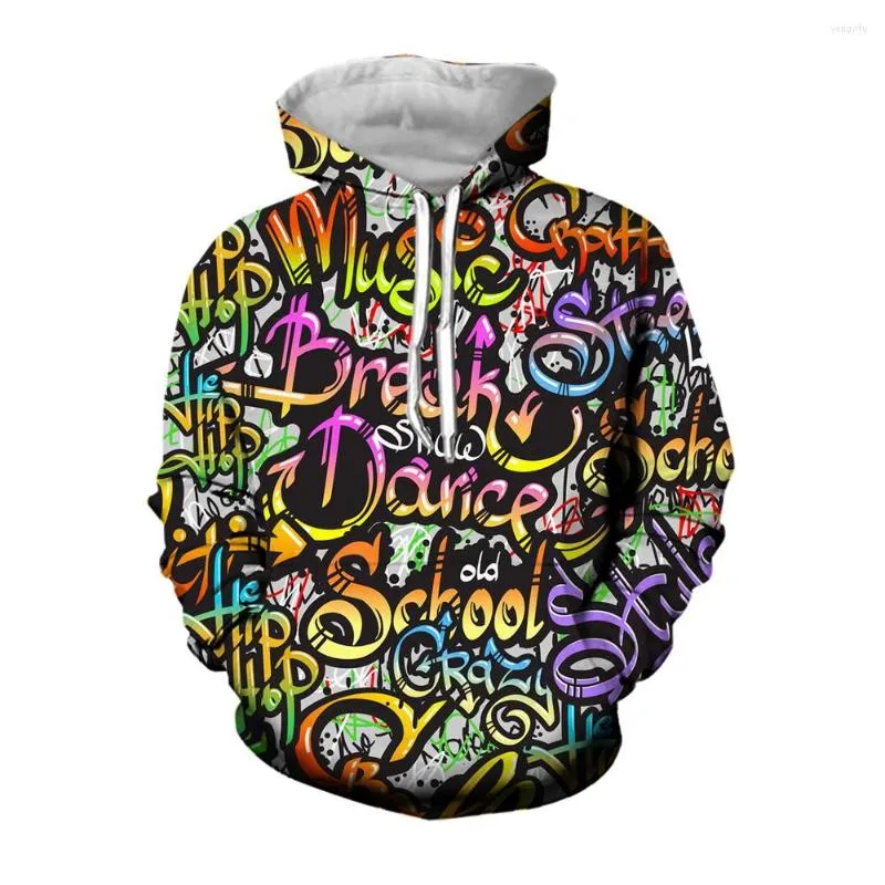 Männer Hoodies Jumeast 3D Gedruckt Drip Flipper Null Hacker Brief Doodle Mit Kapuze Sweatshirts Hip Hop Graffiti Streetwear Yk2 Männer kleidung