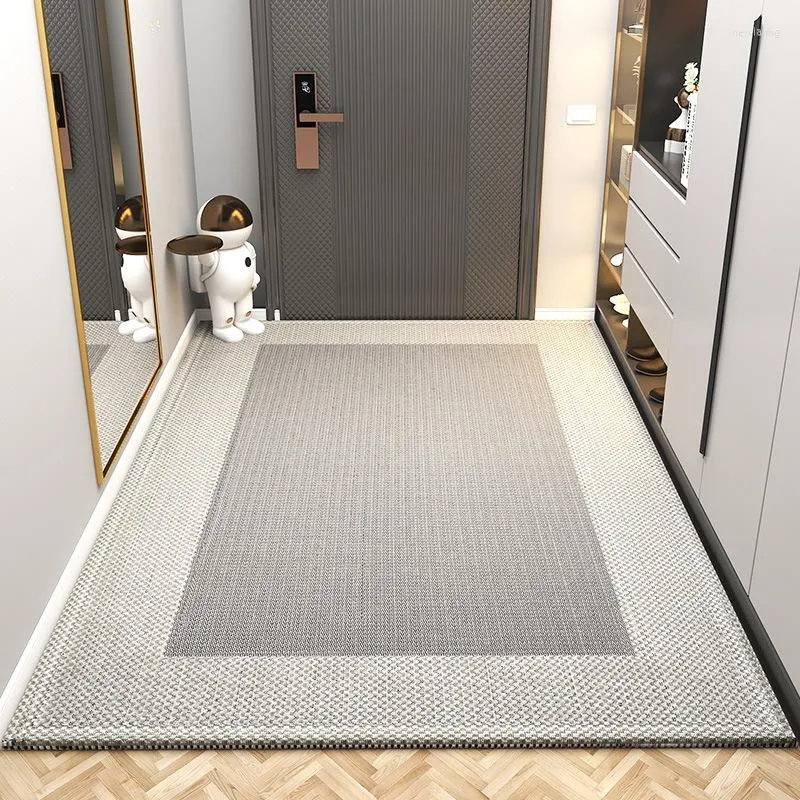 Teppiche Eingangs-Fußmatten, modern, einfach, geometrisch, Polyester, saugfähig, rutschfest, maschinenwaschbar, Abstraktionsteppich, Schmutzentfernungsmatte