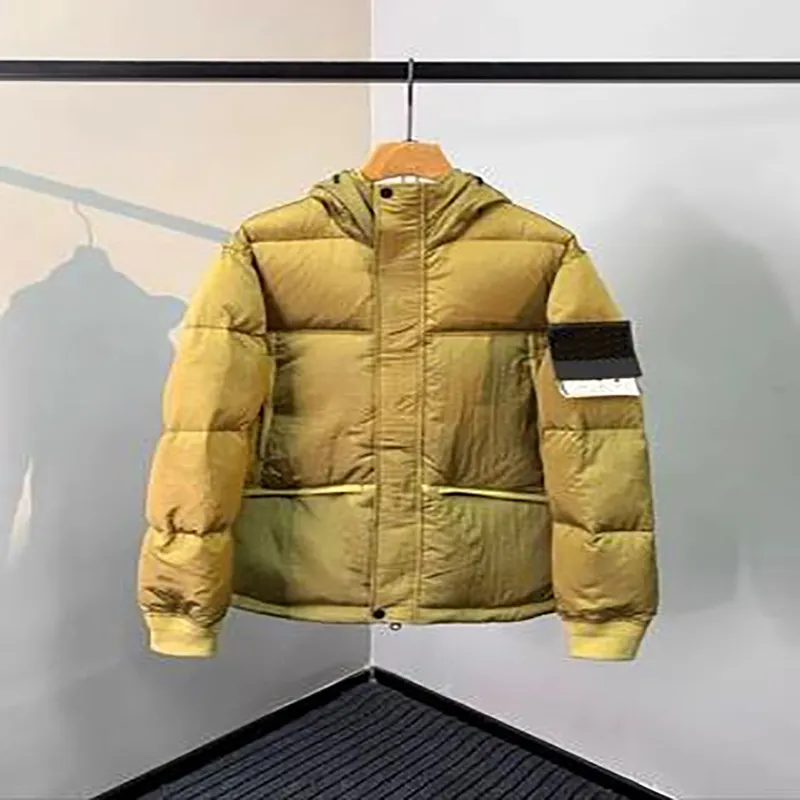 Marken-Parkas für Herren von Topstoney 21fw aus Metall, Nylon, Daunen-Baumwolljacke, warm, bestickt, Manschettenmantel, Parka, Größe M-2XL_voghion.com