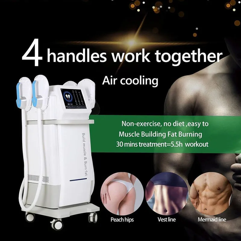 Emslim 7 Tesla Electromagnetic Sculpting Butt Lift Machine Rf EMS Muscle Building Estimulador Body Shaping Masaje Perder Peso Reducir Equipo