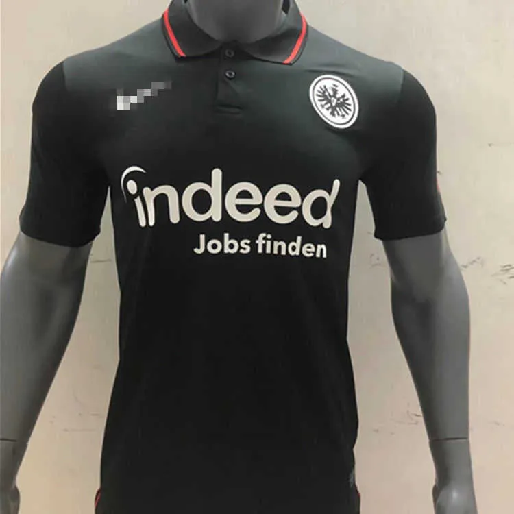 Jerseys de futebol Roupas caseiras Bundesliga Frankfurt Jersey Manga curta Thai Versão Bole Haiyuge