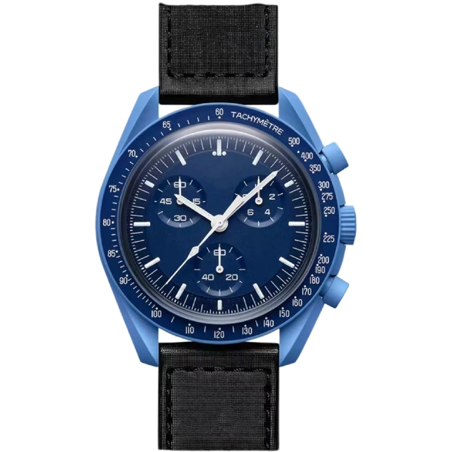 Bioceramic Planet Moon Mens Uhren Vollfunktions Quarz Designer Uhr Mission für Mercury 42mm Nylon Luxus Uhr Limited Edition Master Armbanduhren