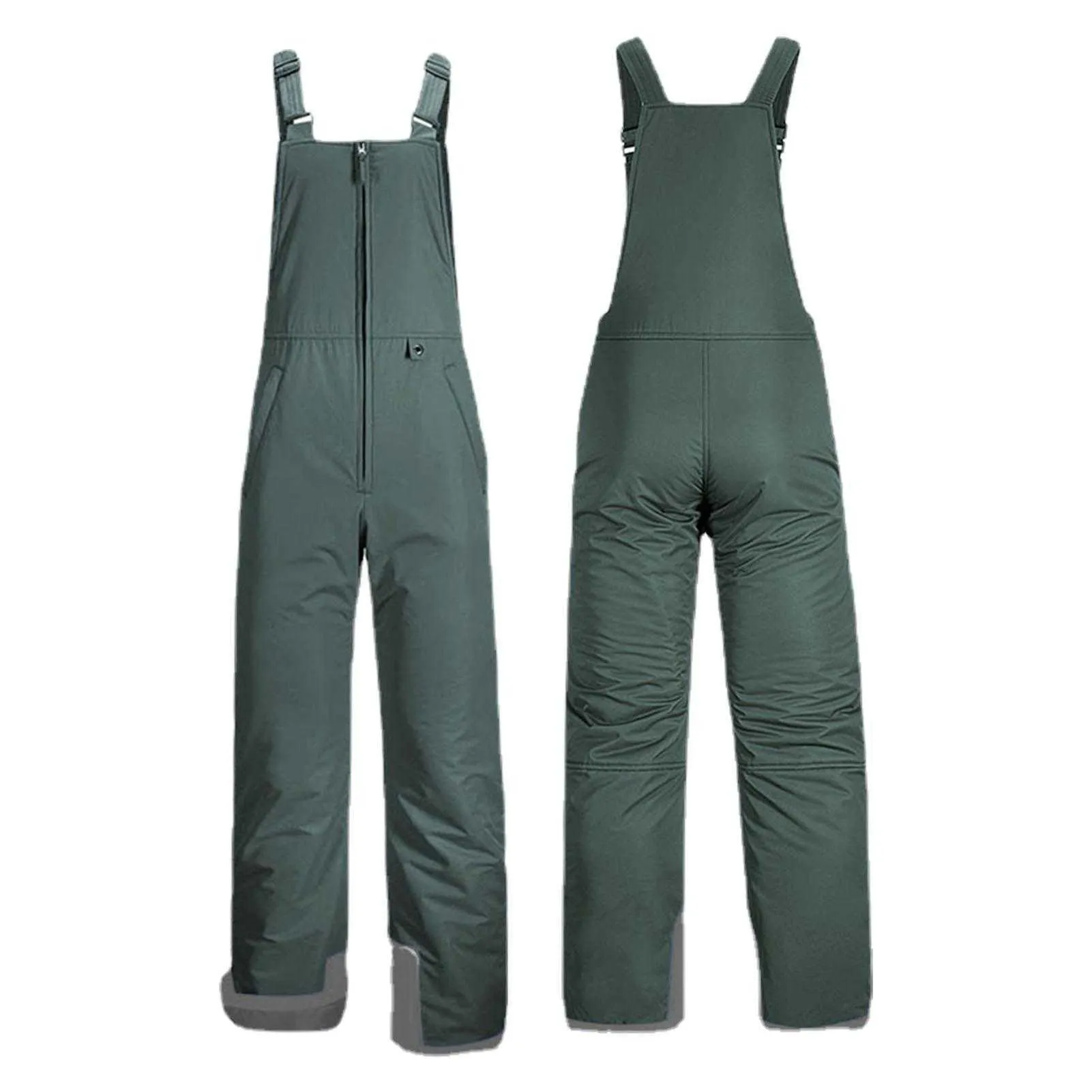 Skiing BIB Pants Bib Overalls Doub-Layer Design Waterproof Overall Insulated For Women And Men Dropship L221025