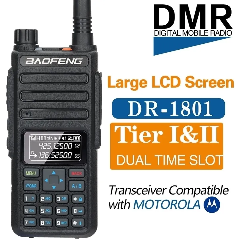 Talkie-walkie Numérique DMR DM-1701 - Double Slot, Double Mode (Analogique/Numérique) - Pour Radioamateurs Niveau 1 Et 2 - 3