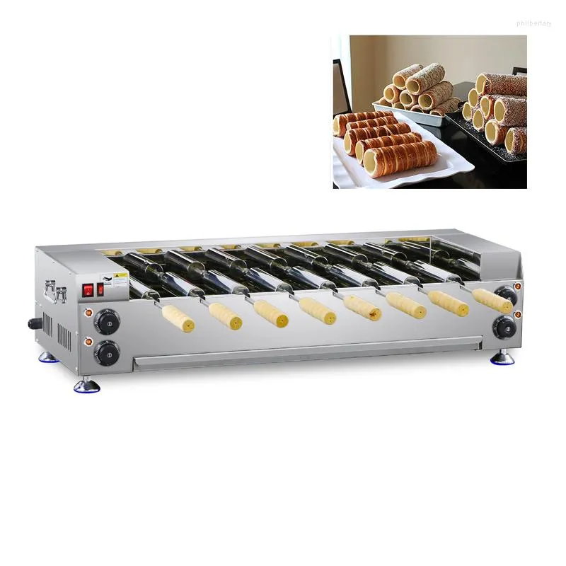 Ekmek üreticileri elektrikli baca kek üreticisi Baker rulo rulo kızartma makinesi dondurma waffle
