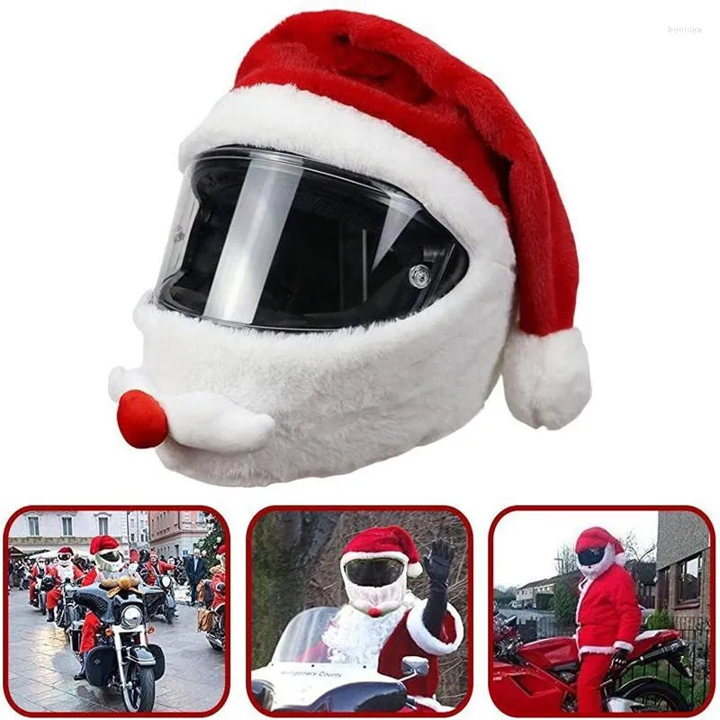 خوذات الدراجات النارية الكبار عيد الميلاد خوذة كاملة قبعة غطاء محرك السيارة في الهواء الطلق ملحقات دراجة نارية تغطية في الهواء الطلق