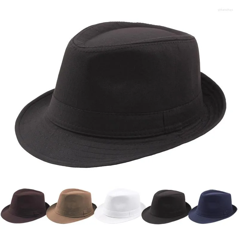 Beretten 2022 Vintage herenhoeden Top jazzhoed voor mannen Sun klassieke volwassen Bowler zomer retro bescherming oude man cap buiten