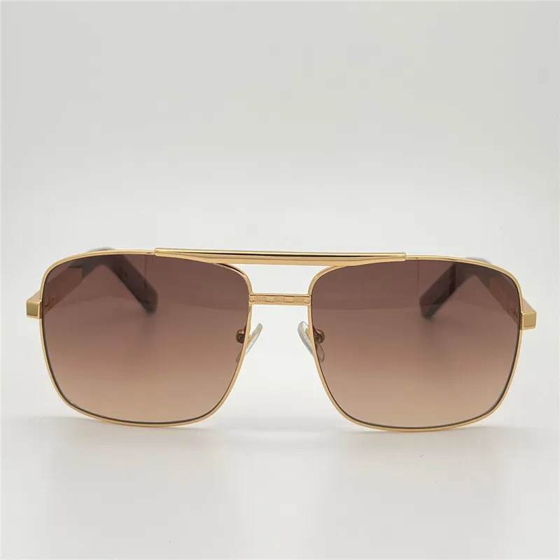 Men's square 2025 gold sunglasses