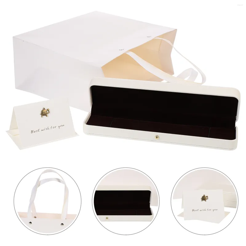 Titta p￥ rutor 1 Set Valentine's Day Gift Jewelry Armband Packing Box and Bag