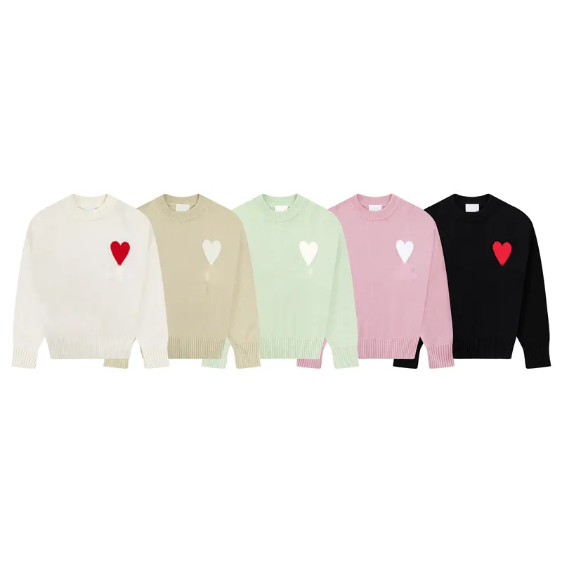 Paris Designer Men S Sweaters New CYA Amis De Coeur Love Jacquard Crew Neck Sweater Fashion Brand Streetwear