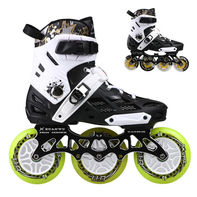 Ice Skates 3 Wheel 4 Wheels Inline Skates Xuanwu Roller Slalom Skate