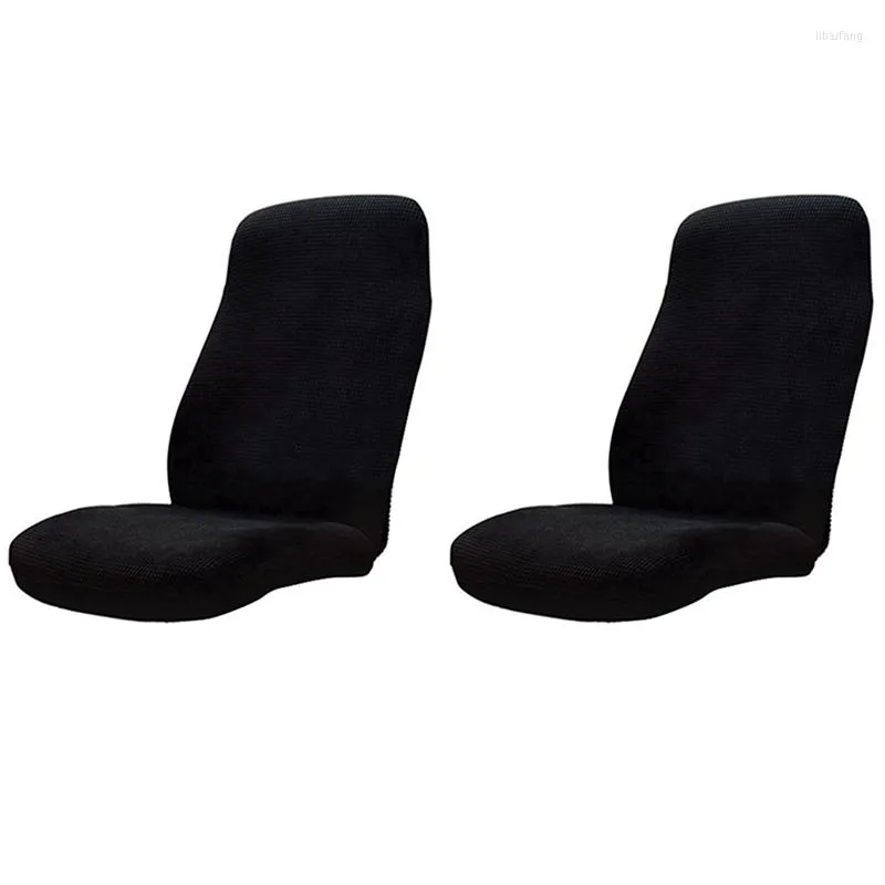 Stol täcker 2x anti-dirty roterande stretchkontor dator skrivbordssäte täcker vattentäta elastiska slipcovers l