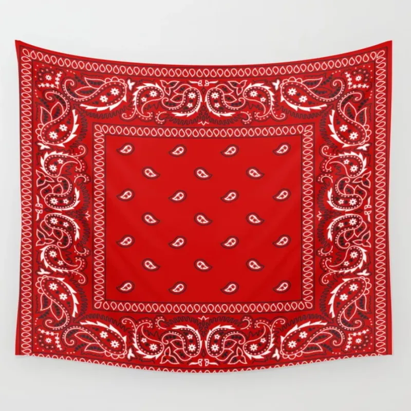 Tapisseries Paisley Bandana Red Southwestern Boho Tapestry Wall suspendu couvre-lits d'art projection de la fenêtre de serviette à serviette 221026