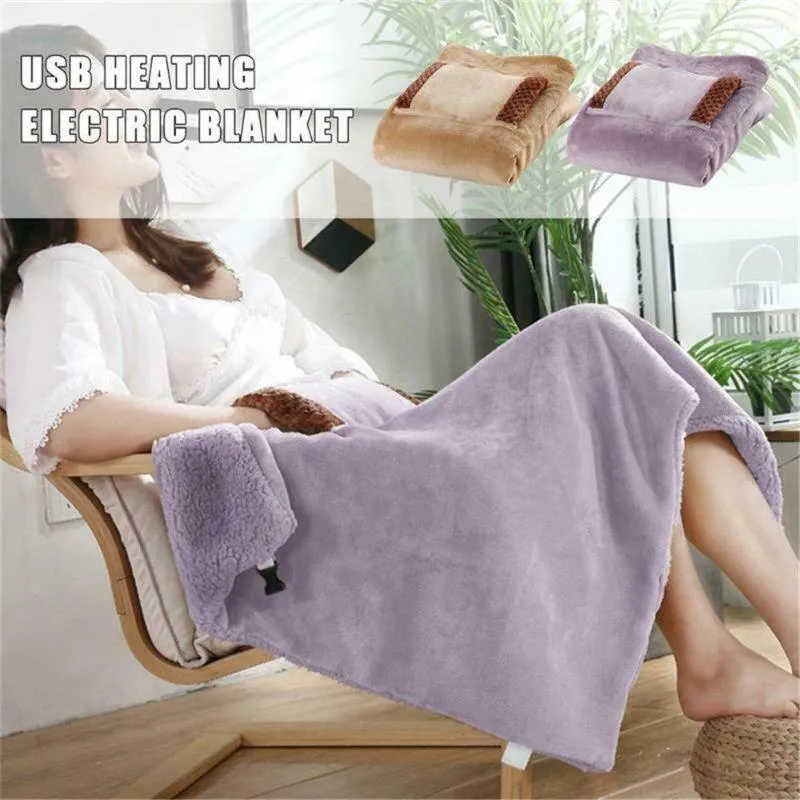 Blankets Home Office Travel Warm Blanket USB Shawl Heated Heating Hand Warmer Electric Heater