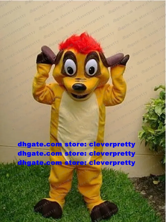 Yellow Timon And Pumbaa Mascot Costume Mascotte The Lion King Adult Cartoon Character Outfit Suit Business Street Athletics Meet No.1768