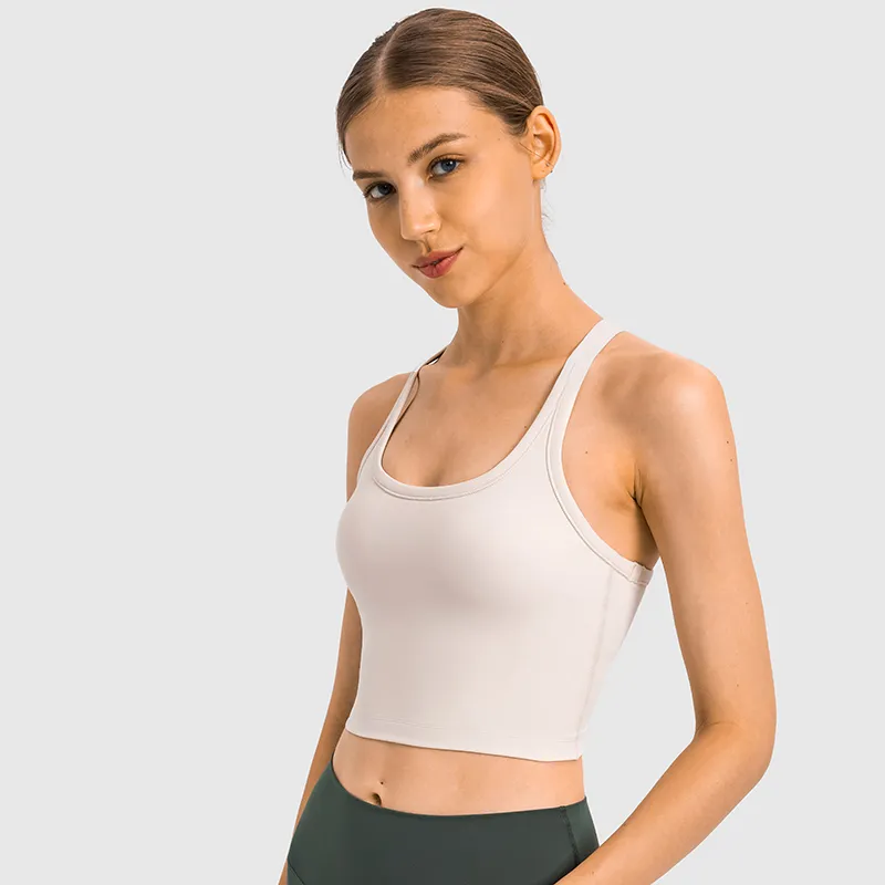 Yoga -outfits Nepoagym Motion Sports beha tank top Buttery Soft Women Racerback Crop voor training Fitness Running 221025