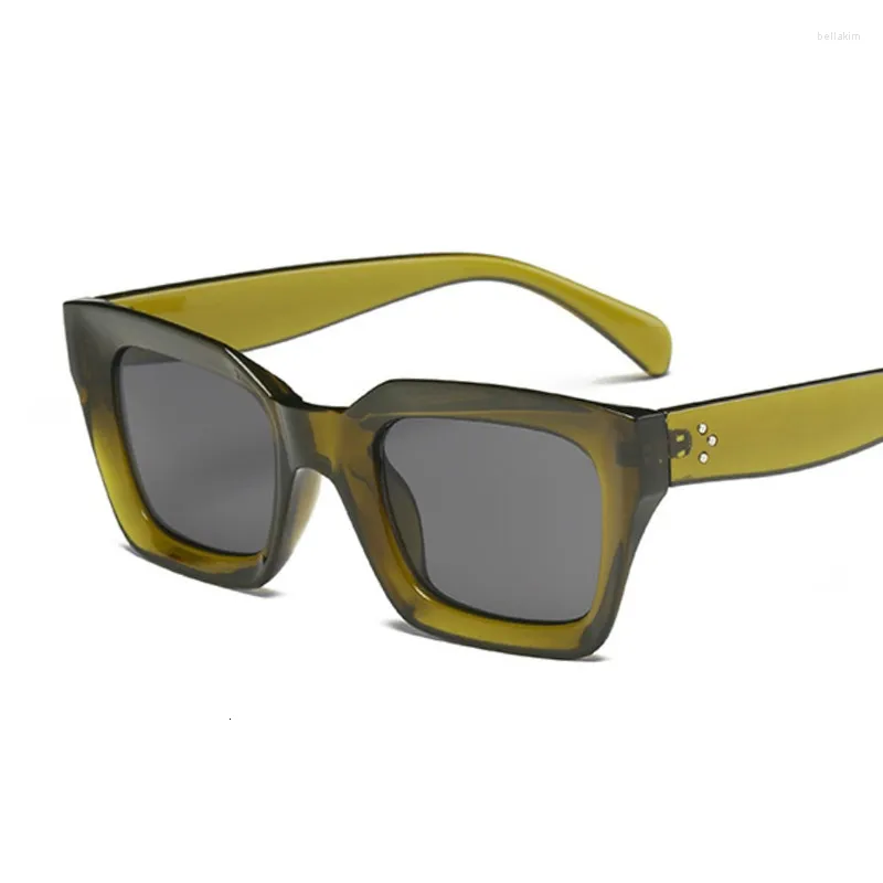 Sunglasses Fashion Women Square Ladies Vintage Oversized Sun Glasses Female Big Frame Uv400 Shades Black