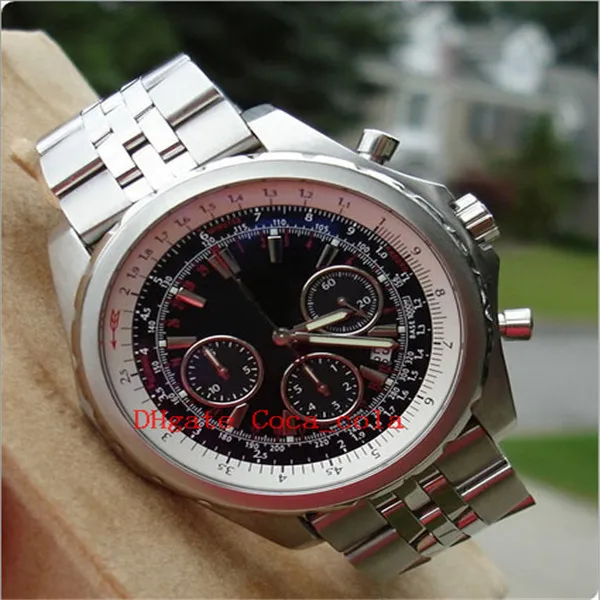 Orologi da polso di fabbrica Cronografia al quarzo di lusso di alta qualità A25363 Splendido orologio da uomo con quadrante nero da uomo 22