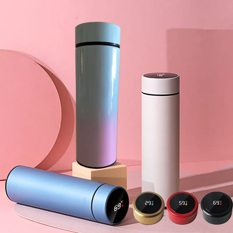 Wholesale 500ml Intelligent Stainless Steel Thermos Temperature Display  Smart Water Bottle Vacuum Flasks Thermoses Coffee Cup Christmas Gi From  m.