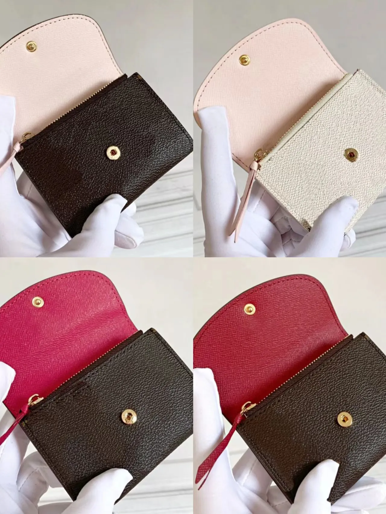 Bag Highquality Purse Cash Card Holder Flower Fashionclassic Mens Womens Unisex Pocket Fashion Mini Credit Card Holderbag Classic