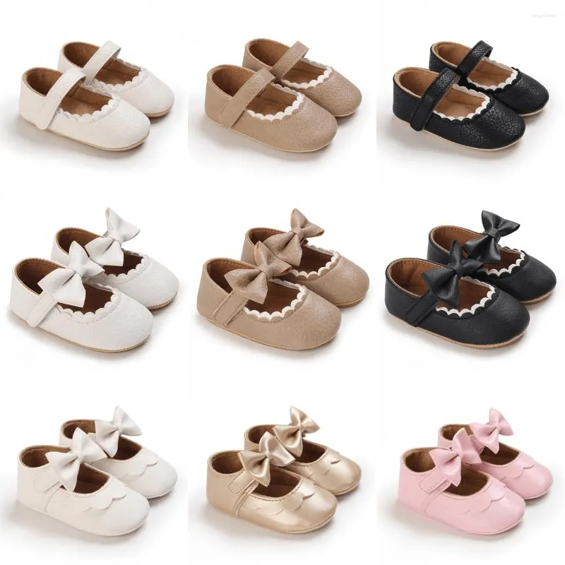 First Walkers Baby Shoes Girls Casual Antiscivolo Comfort per culla Suola in gomma morbida