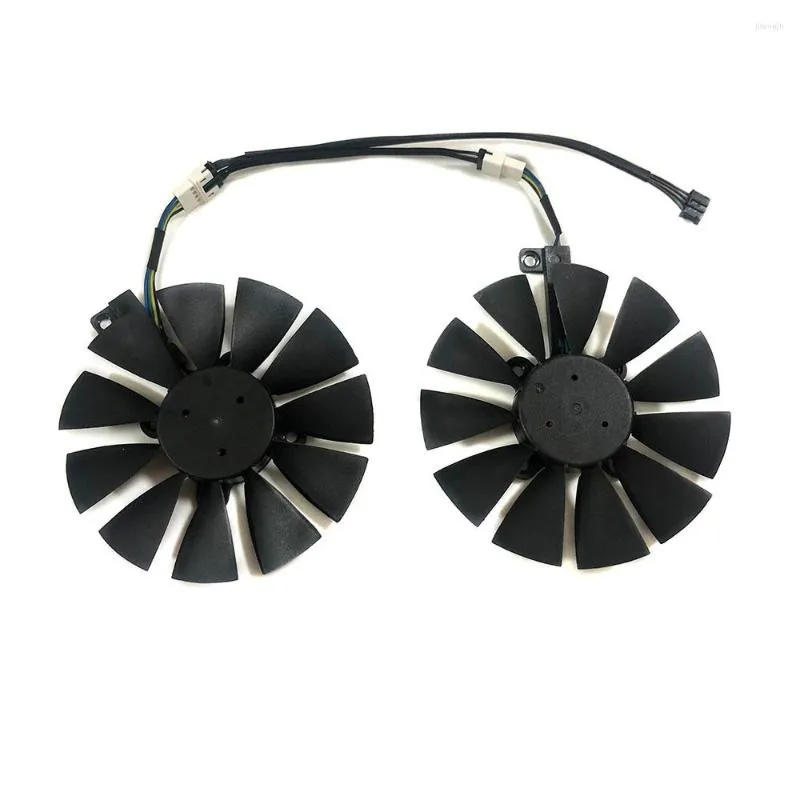 Computer Coolings 2st/SET FDC10U12S9-C GPU Video Fan för ASUS GeForce Ex-GTX1070 EX-GTX1060 GTX 1070/1060 Dual Graphics Celling