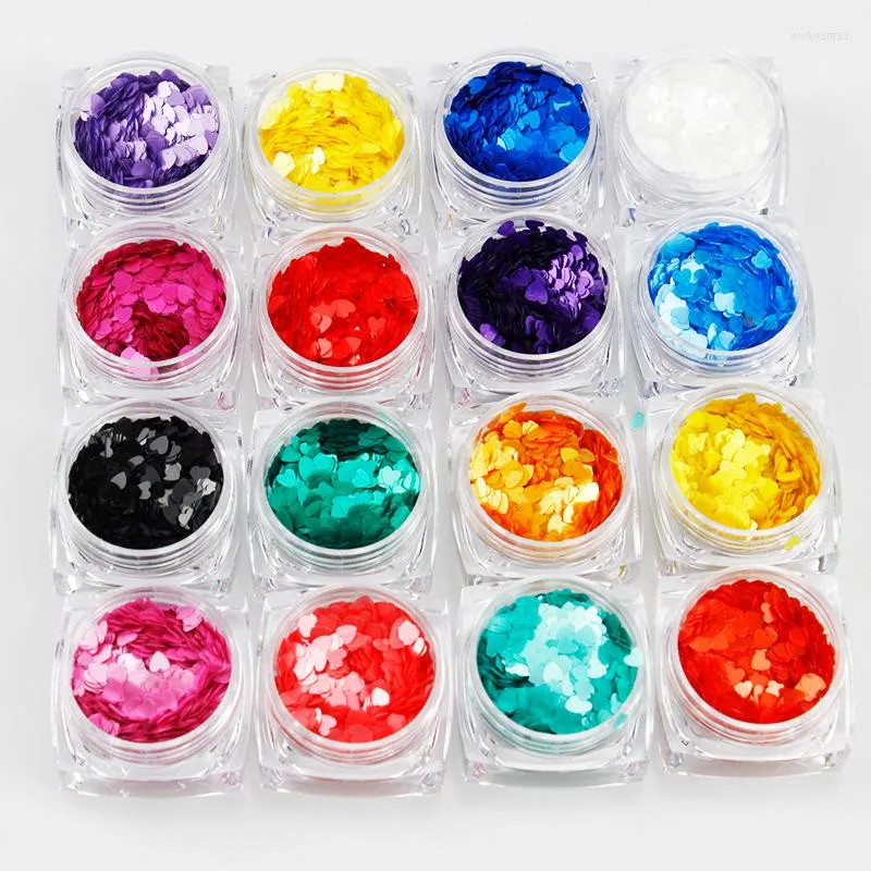 Nail Glitter 10 g/sac Art Paillettes Sweet Love Taille Mixte Coeurs En Forme De Flocons Décorations Accessoires Manucure Conception